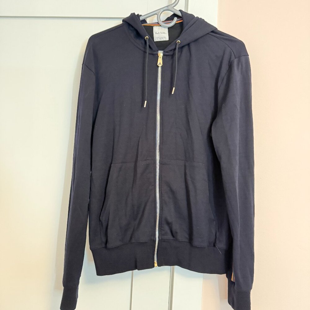 Paul Smith Zip Front Hoodie Navy M